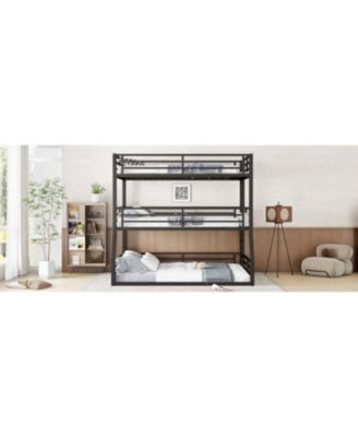 Triple Bunk Bed, Metal, Heavy-Duty