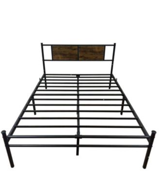 Queen Victorian Bed Frame, Under Bed Storage, No Box Spring