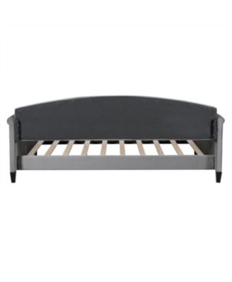 Modern Gray Tufted Button Daybed