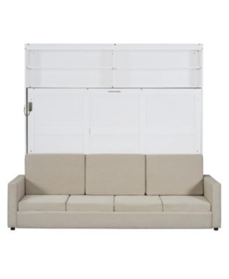Queen Size Murphy Bed Wall Bed with Sofa