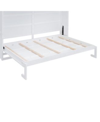 Queen Size Murphy Bed Wall Bed with Top Cabinets