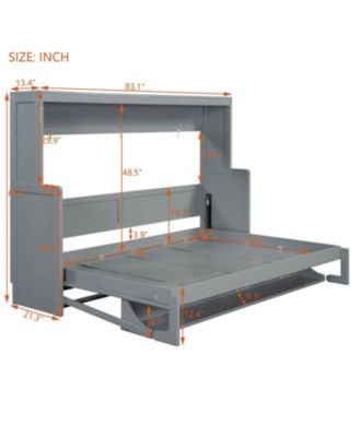  Murphy Bed with Hydraulic Lift & Desk