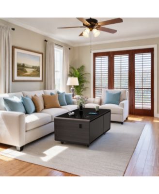 Smart Coffee Table- Fridge, Freezer, Bluetooth, Wireless Charging