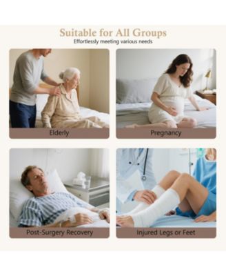 Adjustable Bed Backrest w/ Rails - 300lbs, 4-68 Lift