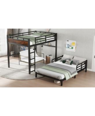 Full XL Bunk/Loft Bed - Vintage Wood