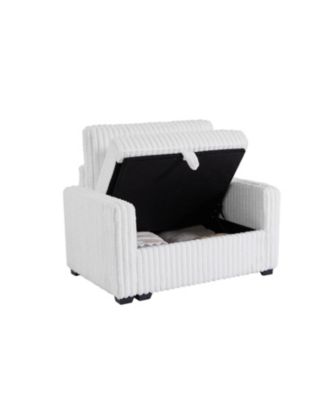  Upholstered Chesterfield Sofa Couch - Large White