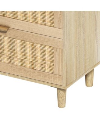 59" Rattan 6-Drawer Dresser