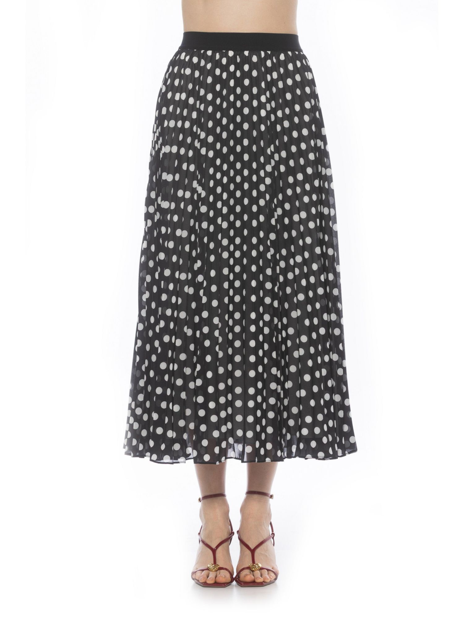 Чёрный Белый Polka Dots