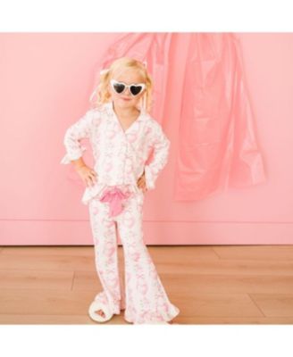 Toddler Girls Heart Floral Trellis Valentine's Day Lounge Set