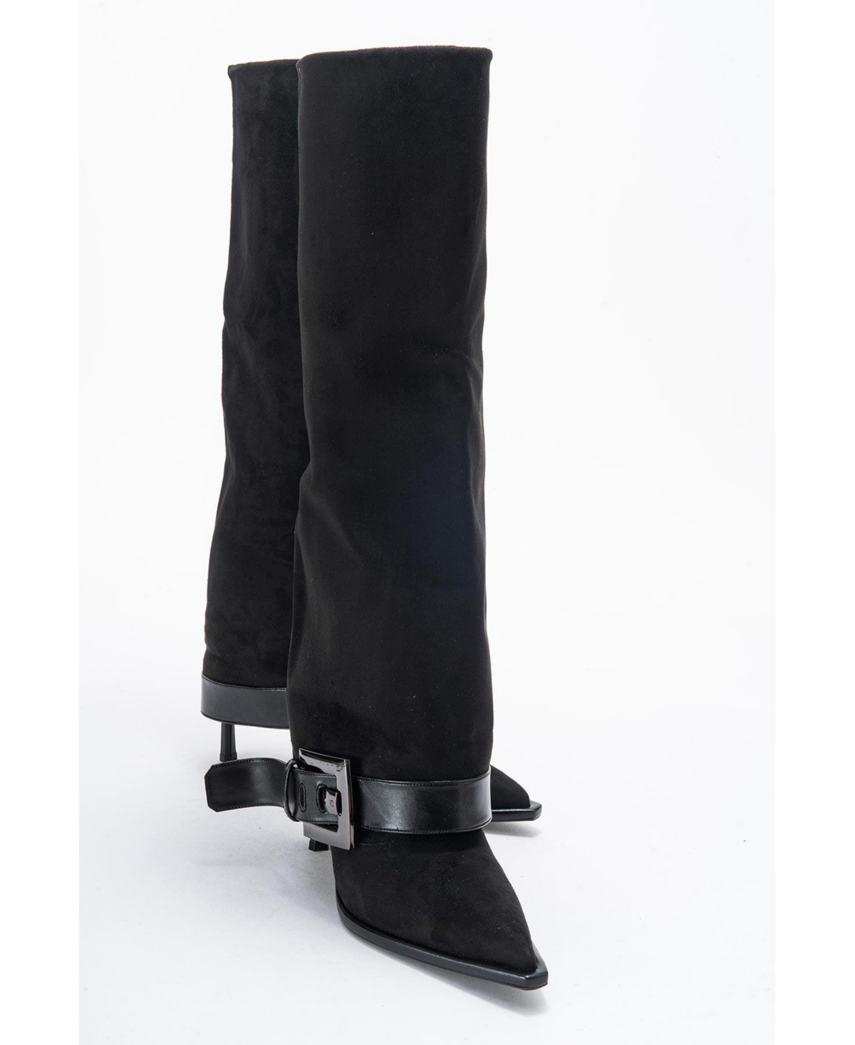 Prologue Shoes Women's Elva Buckle Strap Knee High Boot