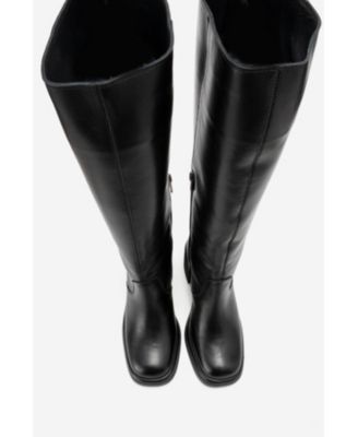 Women Fros Leather Knee High Boot