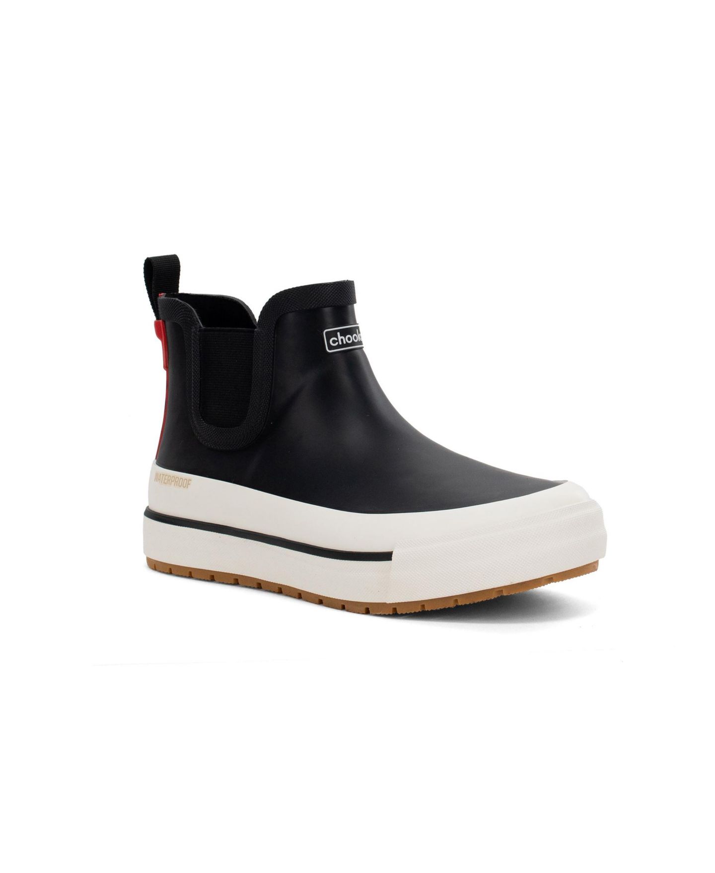 Женские ботинки Chooka Marina Chelsea Ankle Rain Boot, цвет: Чёрный — фото 1