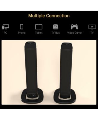 20W Detachable Sound Bar with Bluetooth 4.0, Converts to Dual Speakers for Immersive Audio