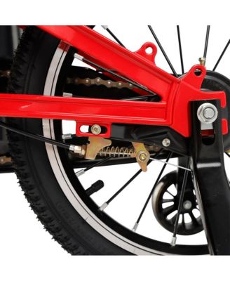 16-Inch Lightweight Kids Bike with Magnesium Alloy Frame, Training Wheels & Dual Brakes