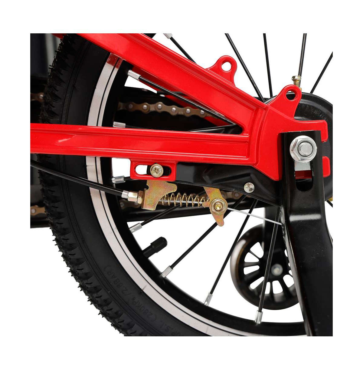 Artudatech 16-Inch Lightweight Kids Bike with Magnesium Alloy Frame, Training Wheels & Dual Brakes