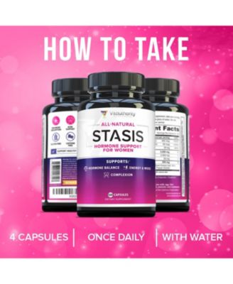 Stasis Women's Health and Hormone Support, Estrogen supplement for Women, Vitauthority, 120ct