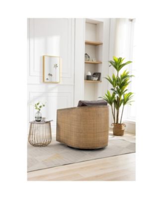 Swivel Barrel Accent Chair, 360