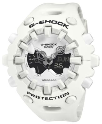 G-Shock Men's Japanese Quartz White Resin Watch, 58.2mm - Macy's