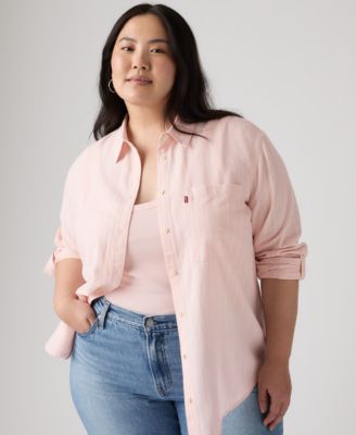 Plus Size Darlene Collared Neck Shirt