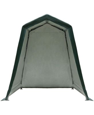 Outdoor Carport Shed with Sidewalls and Waterproof Ripstop Cover-6 x 8 ft