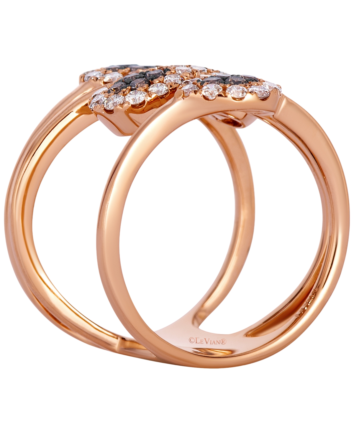 Le Vian Chocolate Diamond (0.29 ct. t.w.) & Nude Diamond (0.72 ct. t.w.) Ring in 14k Strawberry Gold