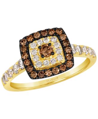 Nude Diamond (0.43 ct. t.w.) & Chocolate Diamond (0.34 ct. t.w.) Ring in 14k Honey Gold
