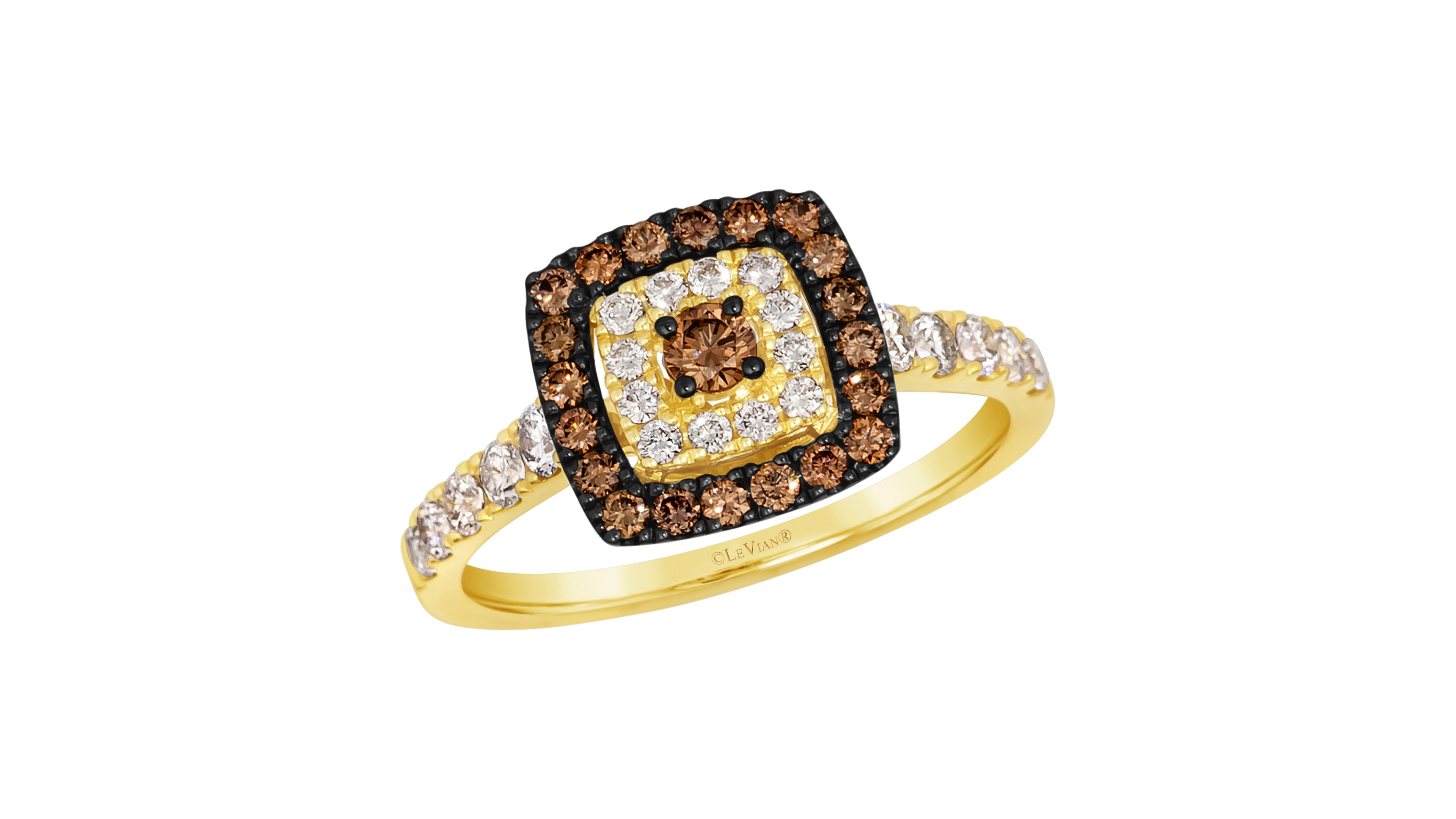 Le Vian Nude Diamond (0.43 ct. t.w.) & Chocolate Diamond (0.34 ct. t.w.) Ring in 14k Honey Gold