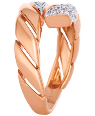 Vanilla Diamond Ring (0.23 ct. t.w.) in 14k Strawberry Gold