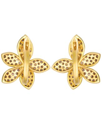 Chocolate Ombre Diamond Drop Earrings (1.28 ct. t.w.) in 14k Honey Gold