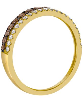 Chocolate Diamond (0.19 ct. t.w.) & Nude Diamond (0.30 ct. t.w.) Ring in 14k Honey Gold