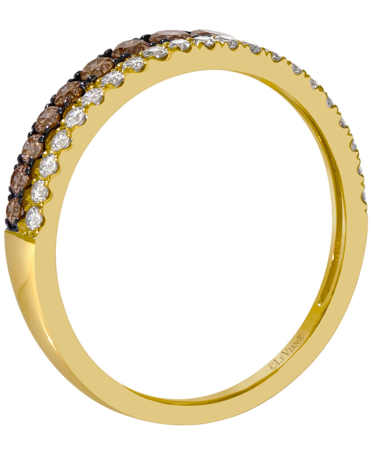 Le Vian Chocolate Diamond (0.19 ct. t.w.) & Nude Diamond (0.30 ct. t.w.) Ring in 14k Honey Gold