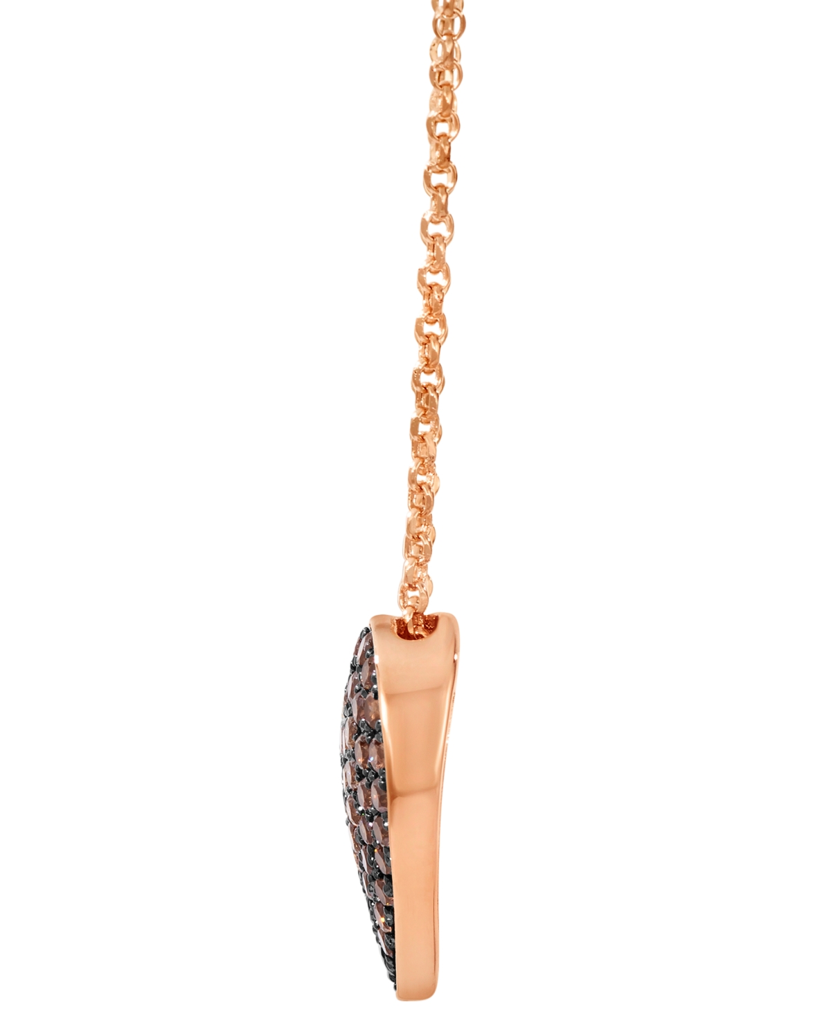 Le Vian Chocolate Ombre Diamond Pendant Necklace (1 ct. t.w.) in 14k Strawberry Gold