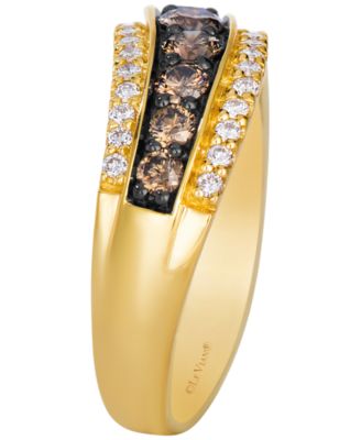 Chocolate Diamond (0.87 ct. t.w.) & Vanilla Diamond (0.32 ct. t.w.) Ring in 14k Honey Gold