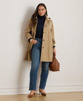 Plus Size Hooded Raincoat