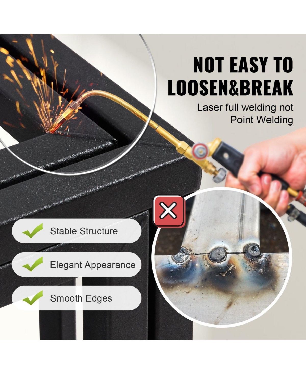 Cozito 42" Heavy-Duty 3-Door Dog Crate with Wheels