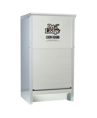 Dry Food Automatic Steel Dog Feeder Chow Hound 25 LB (2 Pack)