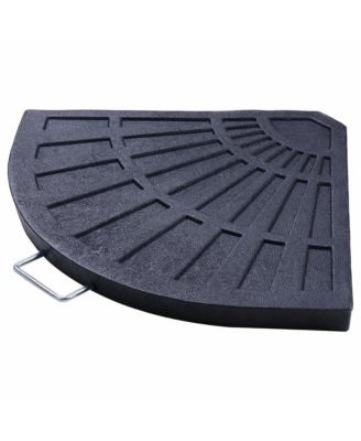 2pcs 26.5 lbs Fan Shaped Base Stand Holder Weight For Outdoor Patio Umbrella