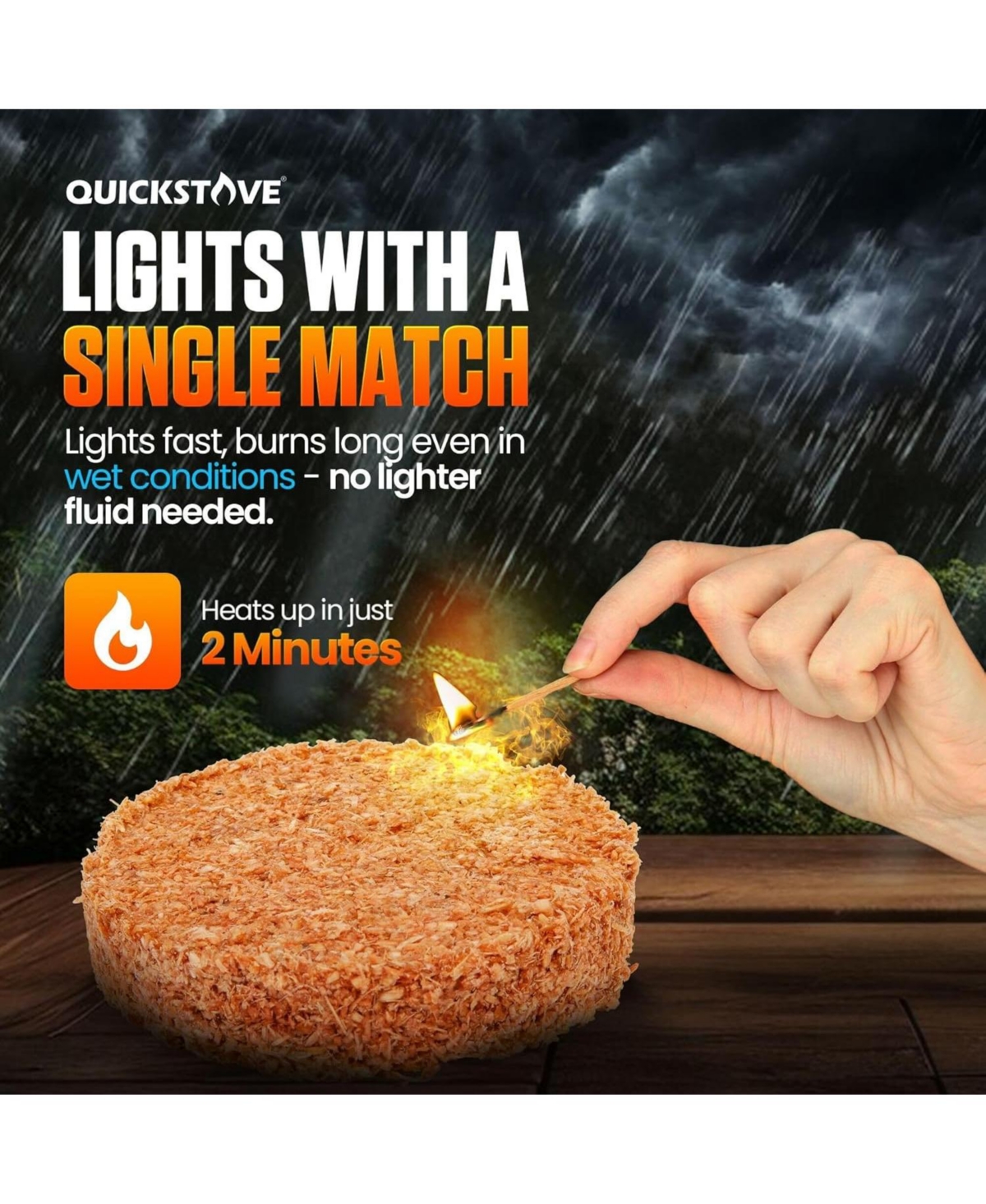 Aofar Portable Stove Kit with Camping Pot & 2 Fire Starters, Lightweight Stainless Steel Wood Burning Stove