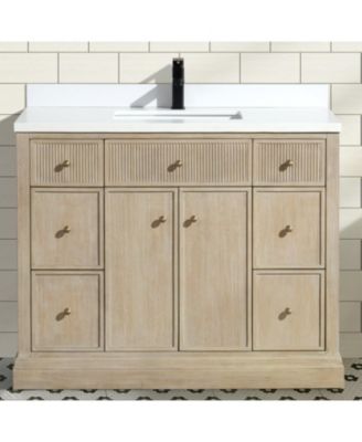 Redondo 42", Freestanding, Ash Oak Finish