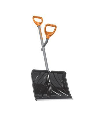 18” Snow Shovel, 34.5” Shaft, Push Scoop Combination, ERG-SNSH18