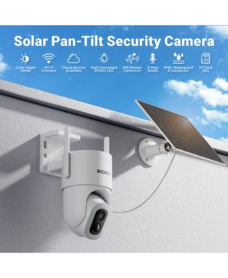 E15 2K Solar Outdoor Wi-Fi Security Camera with Pan-Tilt, Night Vision & Motion Detection