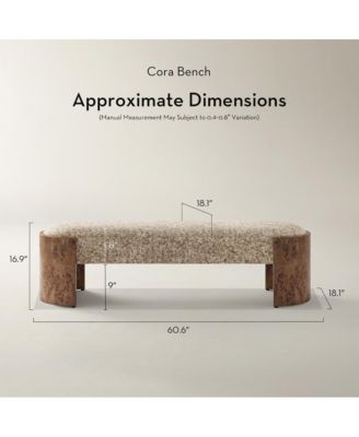 Cora Upholstered Bench