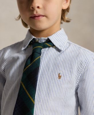 Boys' 2T-7 Cotton Oxford Shirt