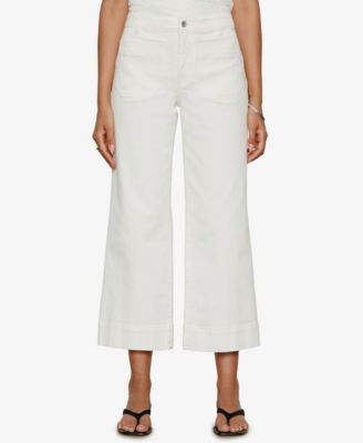 Women's The Marine Mid Rise Cropped Wide-Leg Jeans 