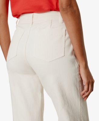 Women's The Marine Mid Rise Cropped Wide-Leg Jeans 