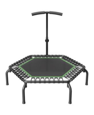 54.5" Mini Fitness Trampoline Indoor Rebounder with Handle