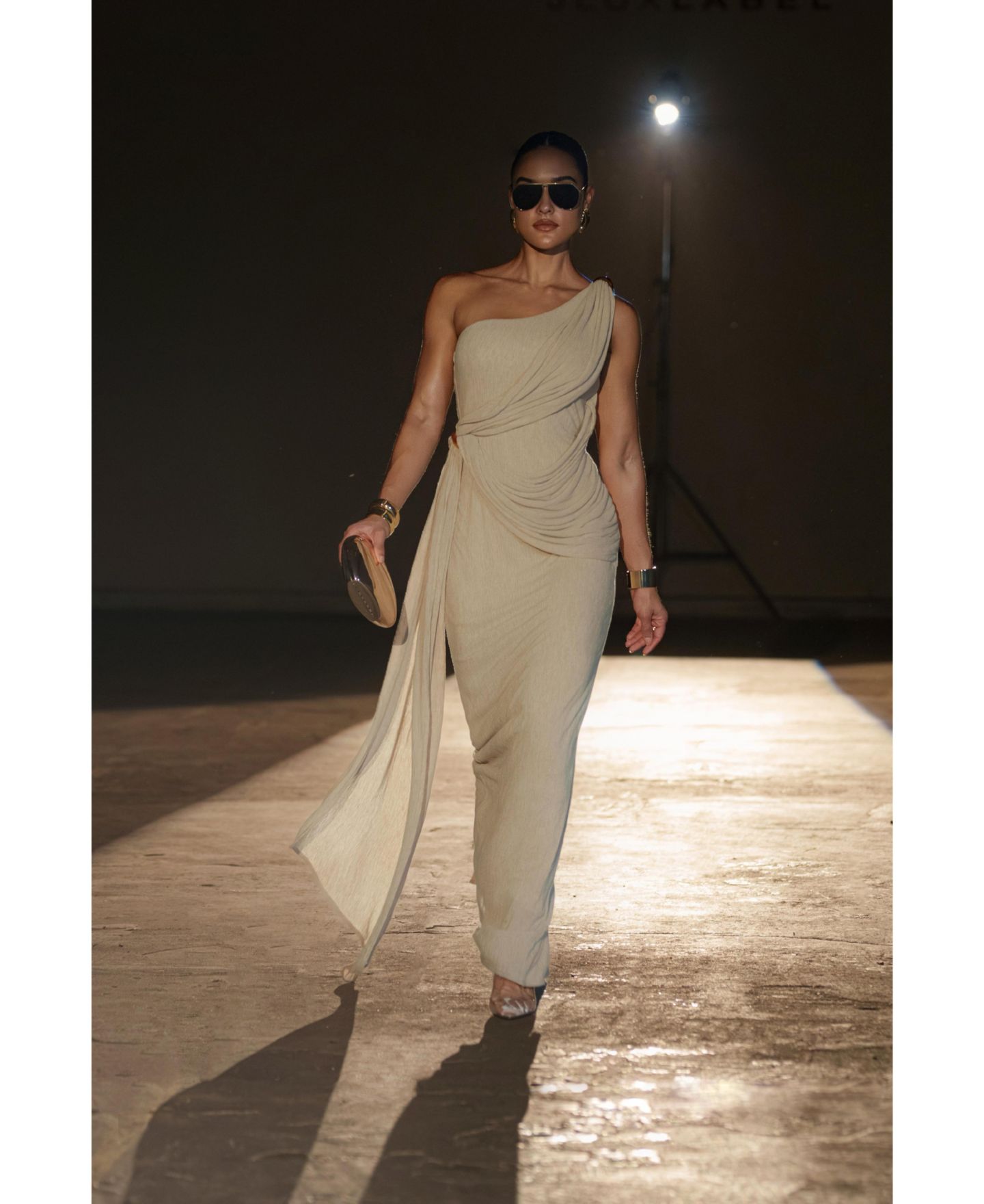 Женское платье JLUXLABEL Rich Mocha Wrap, цвет: Бежевый — фото 7