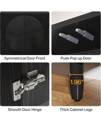 Modern Storage Cabinet, Sideboard Buffet Table with Doors