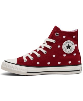 Big Girl's Chuck Taylor All Star Valentine's Day High Top Casual Sneakers from Finish Line