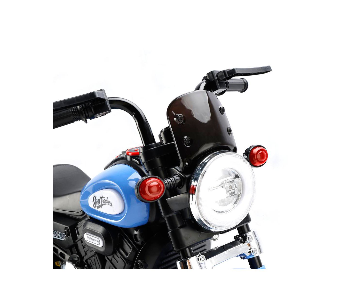 Детская игрушка Bruce & Shark Dual 6V 3-Wheel Forward/Reverse Ride-On Motorcycle, Ages 1-5, цвет: Синий — фото 4